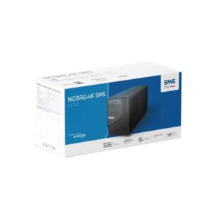 Nobreak 1200VA Lite Entrada 115/220V Auto 6 Saídas 115V com 2 Baterias 12V 5Ah SMS