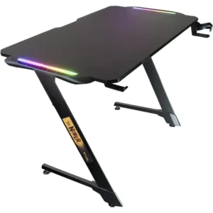 Mesa Gamer Nuker com Leds RGB Mouse Pad Suporte para Copo MG001 Bright